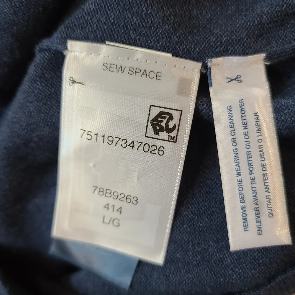 Tommy Hilfiger Crew Neck Knit Blue Sweater - Picture 9 of 11